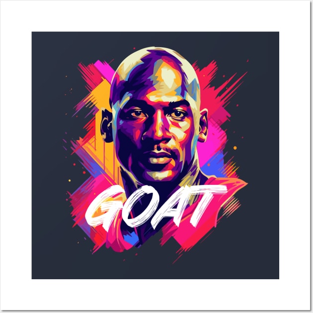 Michael Jordan - GOAT Wall Art by jaybeetee